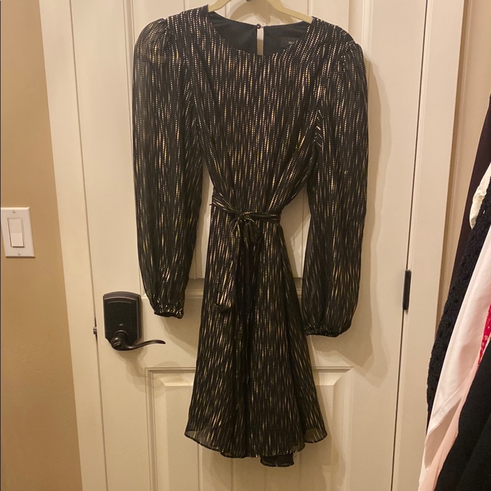 Elegant Black and Gold Dress